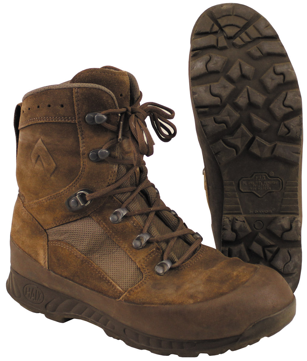 Brit. Kampfstiefel, "HAIX", braun, gebr.