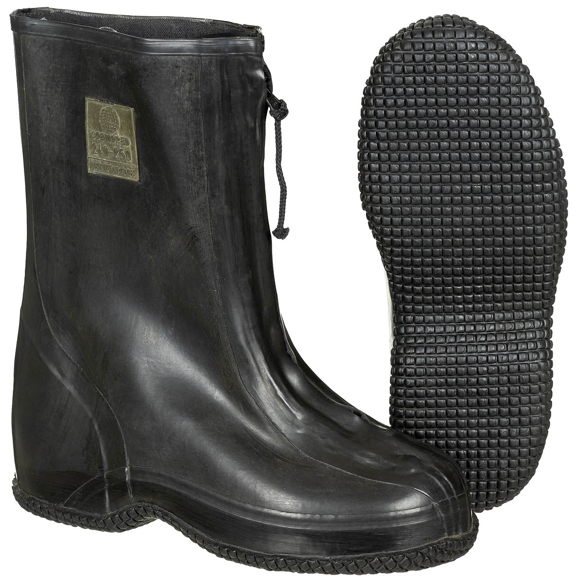 BW Überschuhe, Gummi, mit Reißverschluss, gebr.