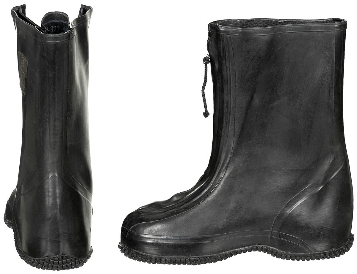 BW Überschuhe, Gummi, mit Reißverschluss, gebr.