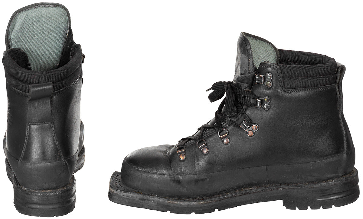 Langlaufschuhe, Leder, schwarz, gebr.