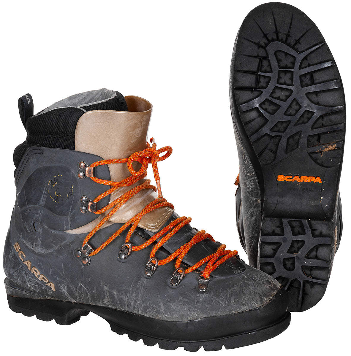 Touren Skistiefel, "SCARPA", rot, gebr.