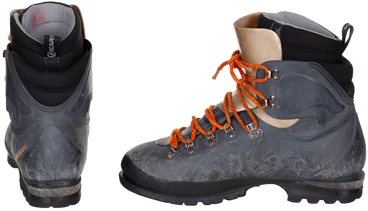 Touren Skistiefel, "SCARPA", rot, gebr.