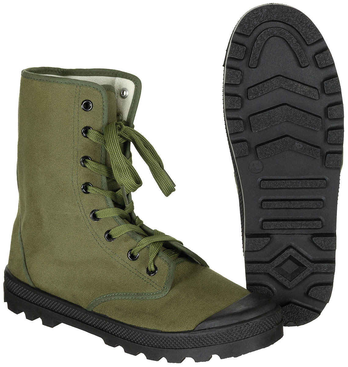 Franz. Commando Stiefel, 8-Loch, Canvas, neuw.
