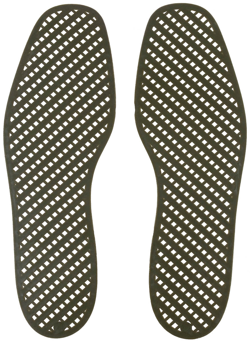 Schwed. Gitter-Einlegesohlen, oliv, neuwertig