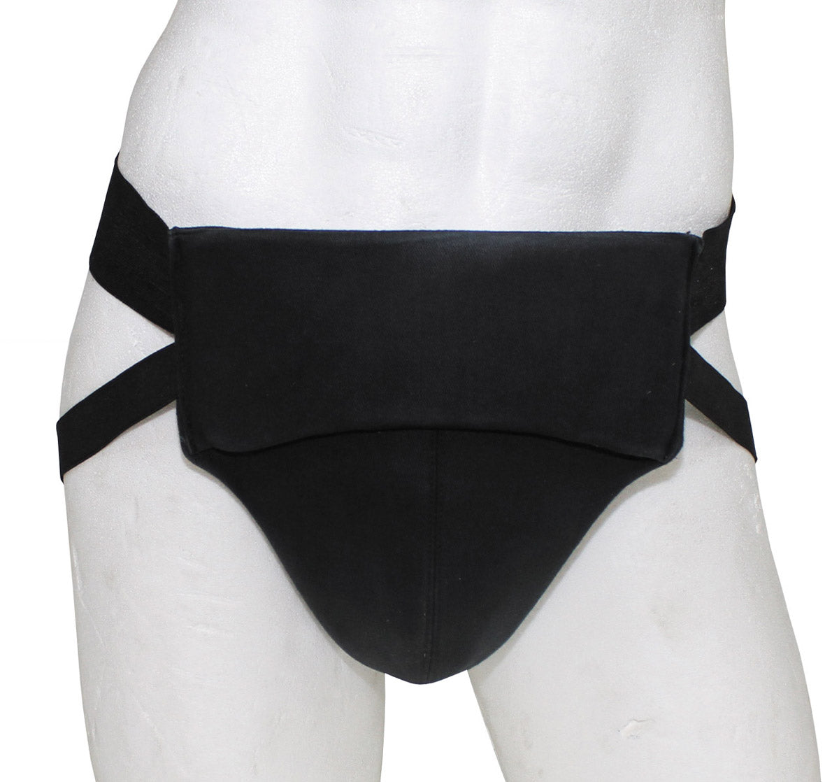 Brit. Unterleibschützer, schwarz, gebr.