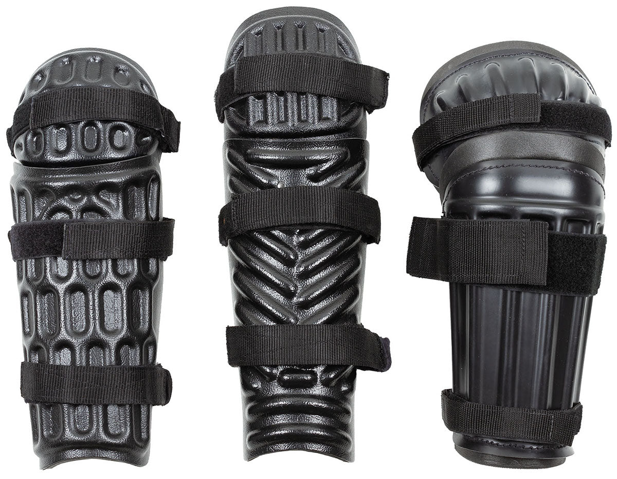 Brit.Ellbogen-Unterarmschützer, aus Hartschale, gebr.