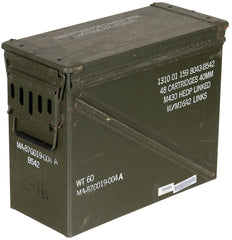 Munitionskiste, Gr. 7, gebr., Abm.: 46 x 21,5 x 36,5 cm