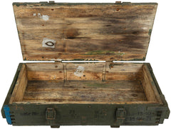 Pol. Holzkiste, gebr., Gr. innen 74 x 34 x 13 cm