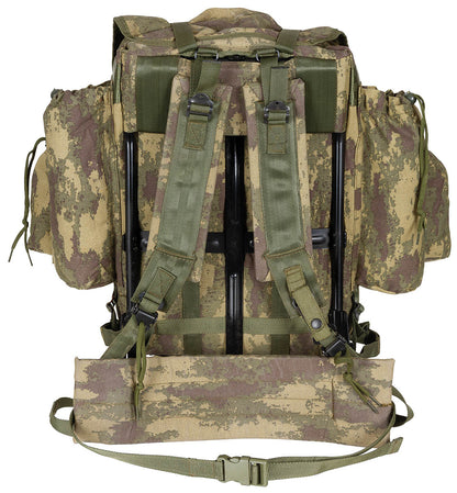 Türk. Rucksack, gebr., Metallgestell