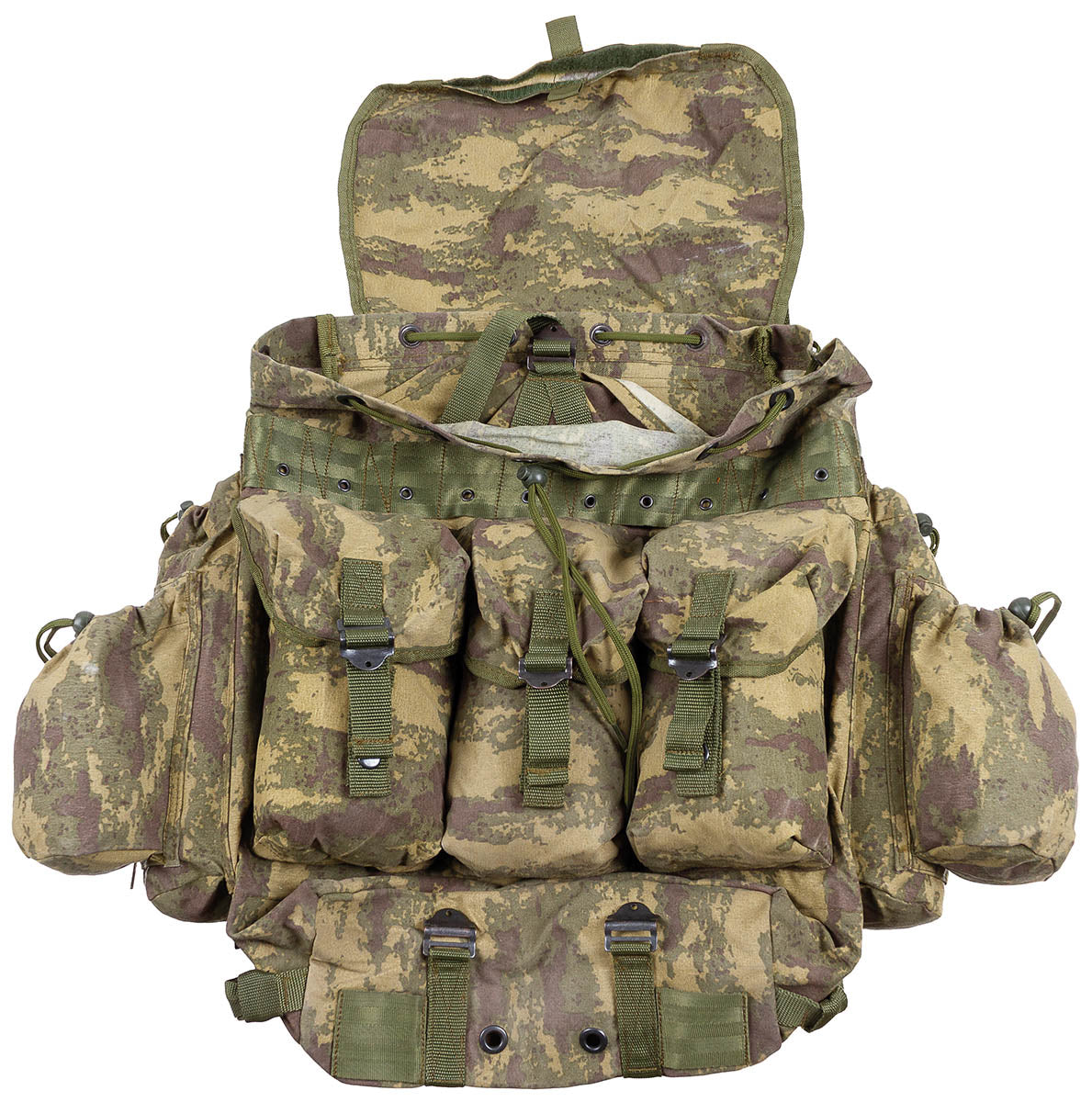 Türk. Rucksack, gebr., Metallgestell
