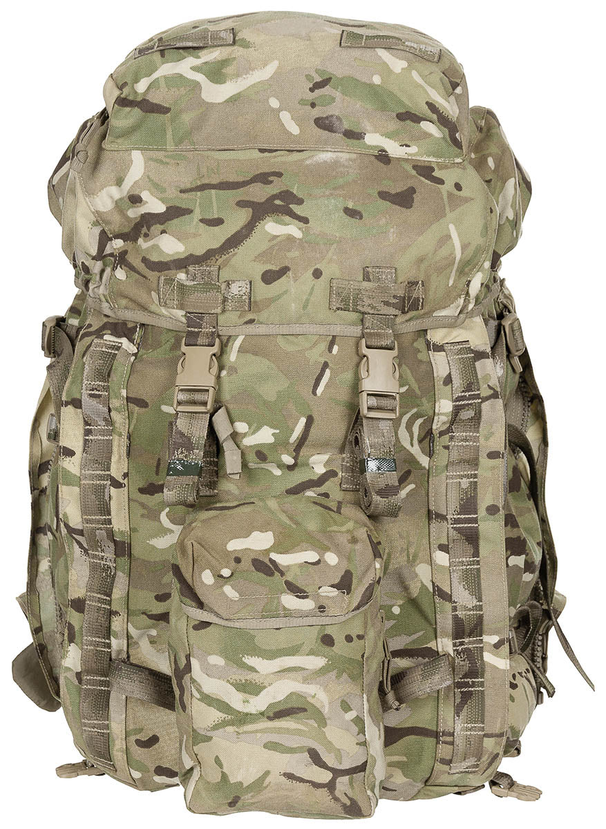 Brit. Rucksack, "INF Short", IRR, gebr., II Wahl