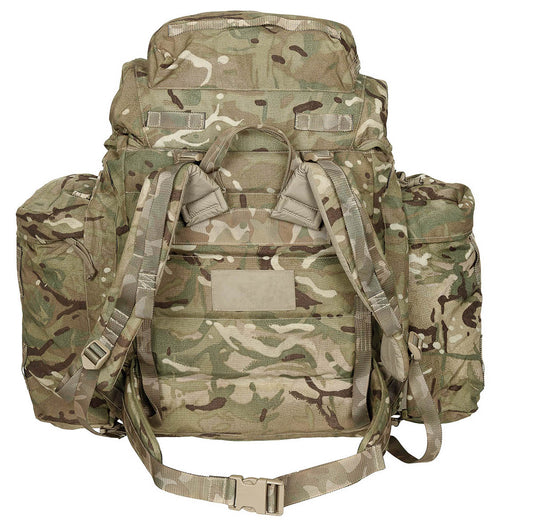 Brit. Rucksack, "INF Short", Seitentaschen, IRR, gebr. 1 Ausführung