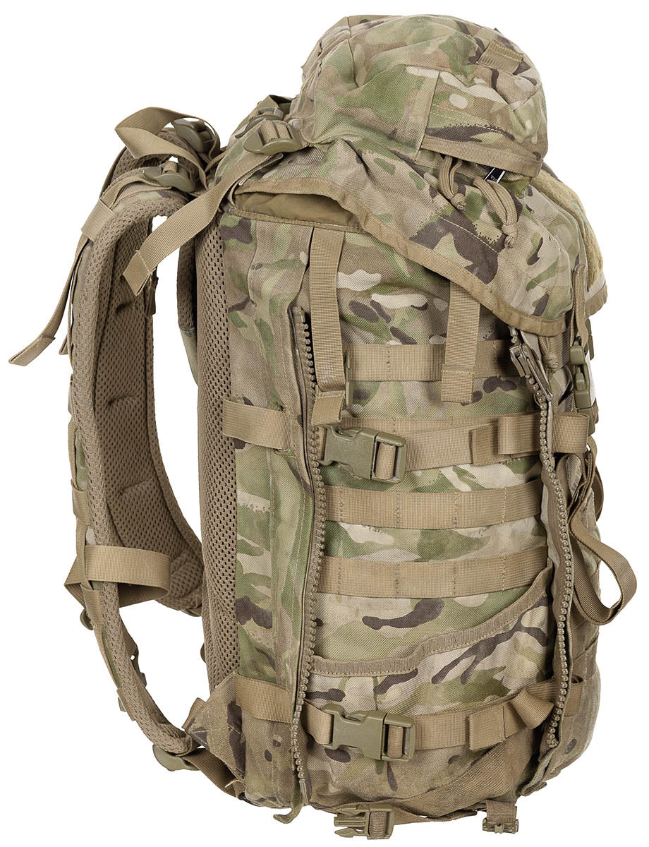 Brit. Rucksack, "Inf.-Bergen", OHNE Seitent., gebr.