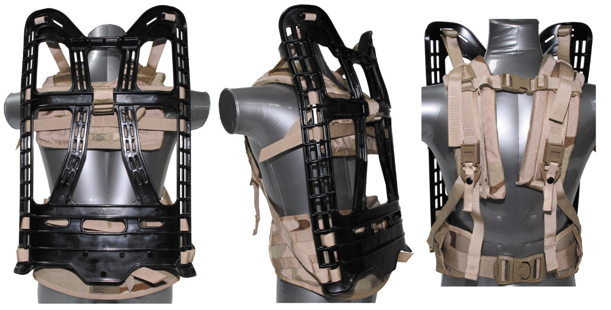 US Rucksack, neuwertig, "Molle II light", 3 Fb.desert