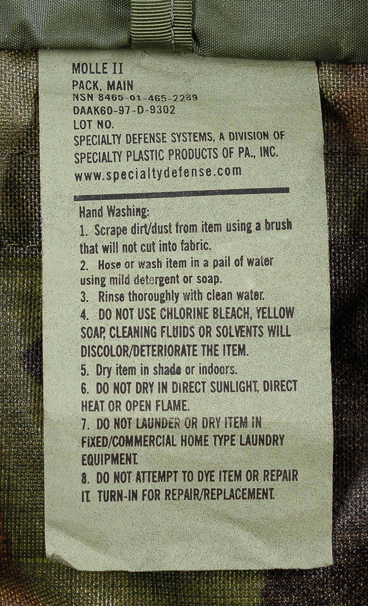 US Rucksack, "Molle II", woodland, gebr.