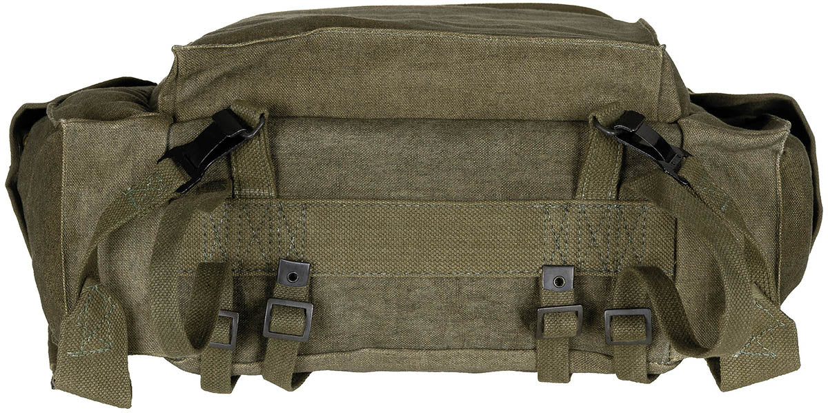 Belg. Rucksack, "Kongo", Canvas, oliv, gebr.