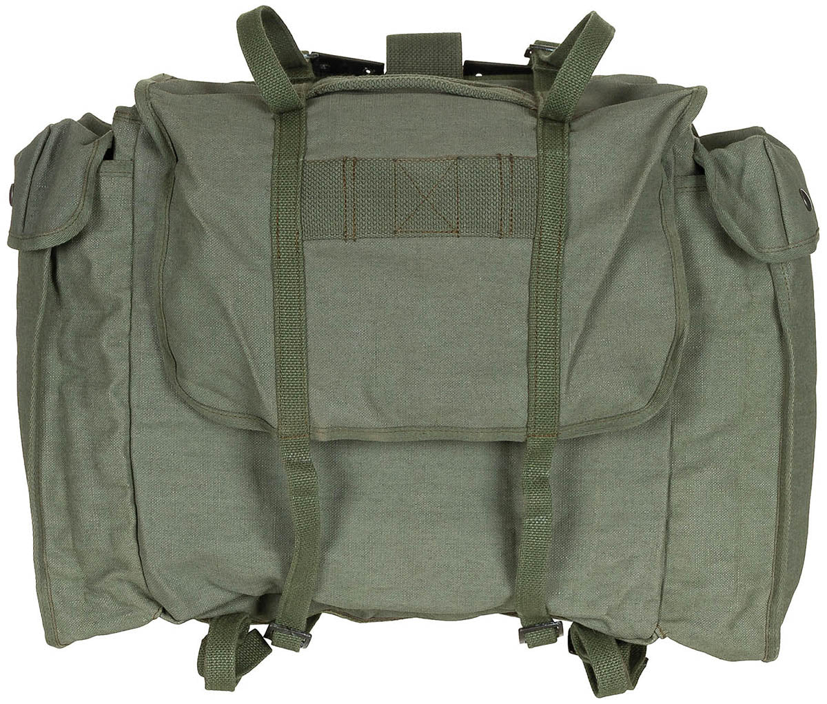 Belg. Rucksack, Canvas, oliv, gebr.
