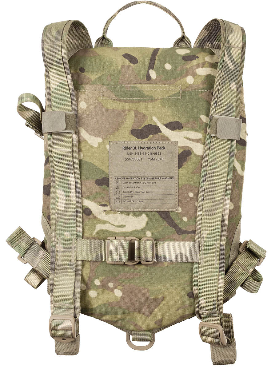 Israel. Trinkrucksack,"Rider", TPU-Beutel 3 l, MTP, gebr.