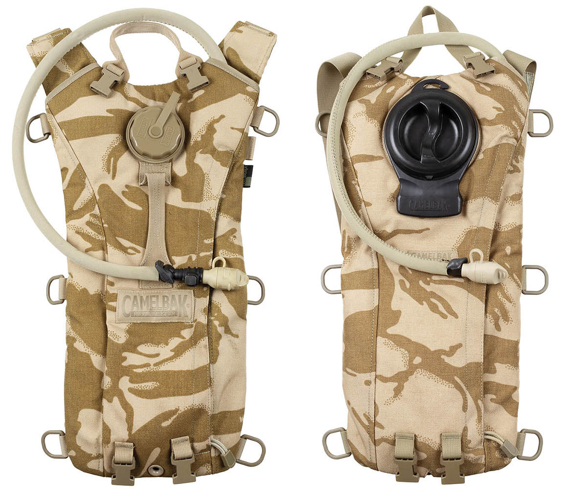 Brit. Trinkrucksack, CAMELBAK, desert, gebr.