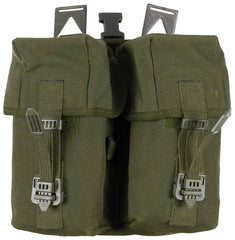 Brit. Magazintasche, doppelt, oliv, gebr.