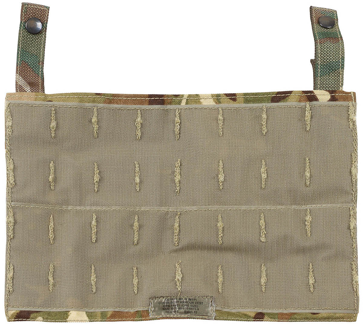 Brit. Frontplatte, mit Klett, Osprey MK IV, MTP tarn, neuw.