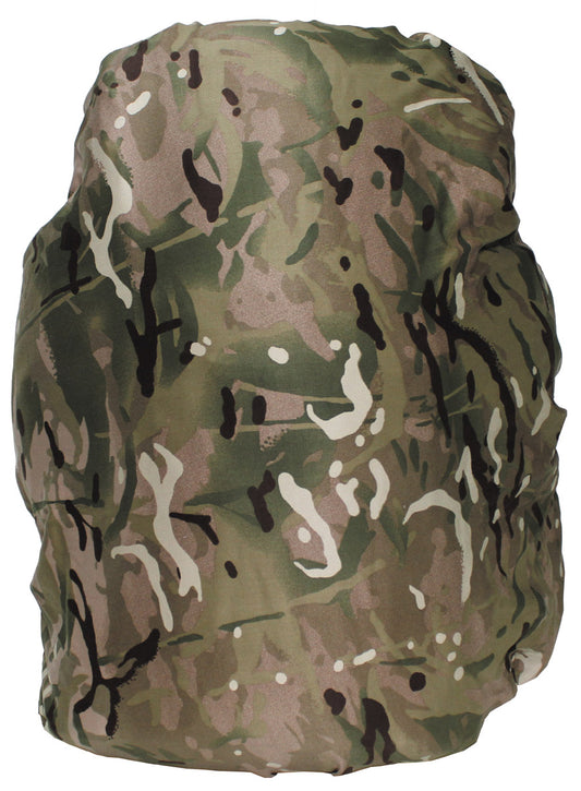 Brit. Rucksacküberzug, klein, MTP tarn, gebr.