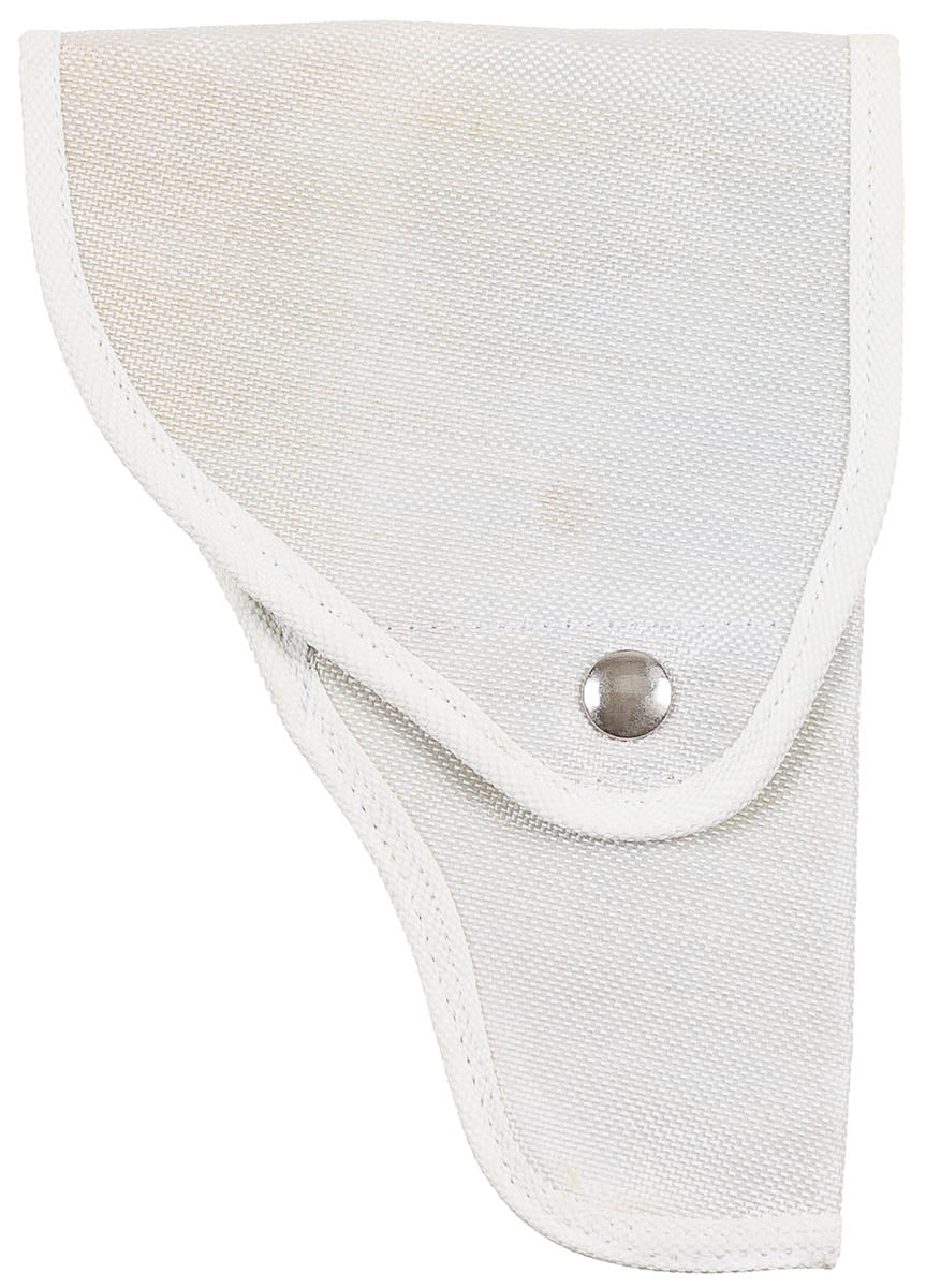 Ital. Pistolenholster, Canvas, Typ I, weiß, neuw.