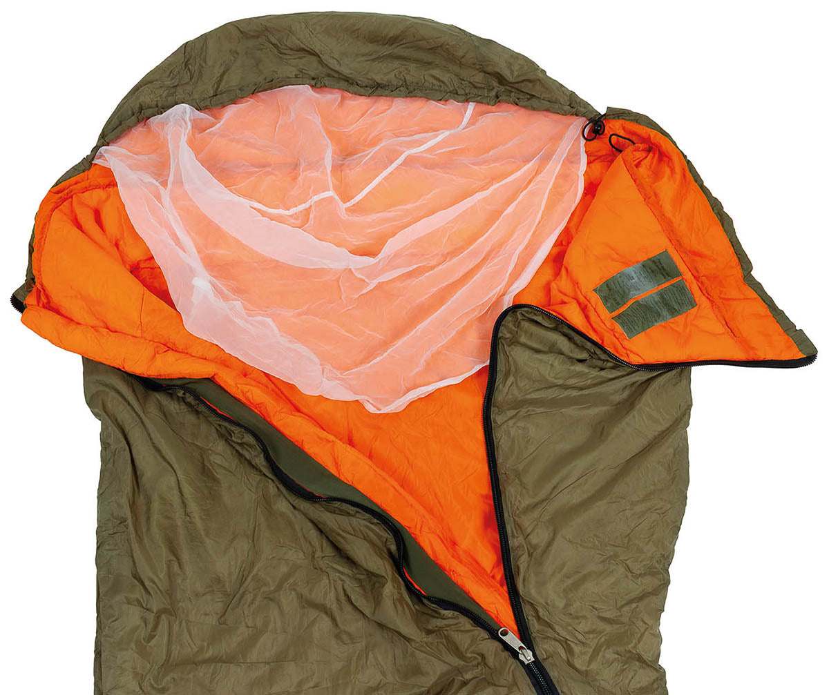 CZ Schlafsack, Sommer, oliv/orange, gebr.