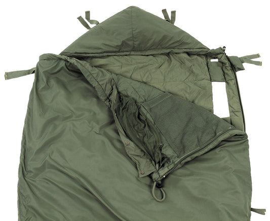 Brit. Mumienschlafsack, "Light Weight", oliv, gebr.