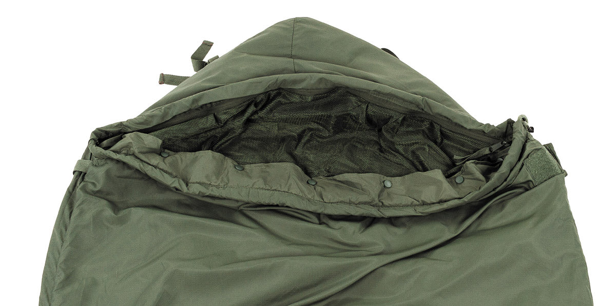 Brit. Mumienschlafsack, "Light Weight", oliv, gebr.