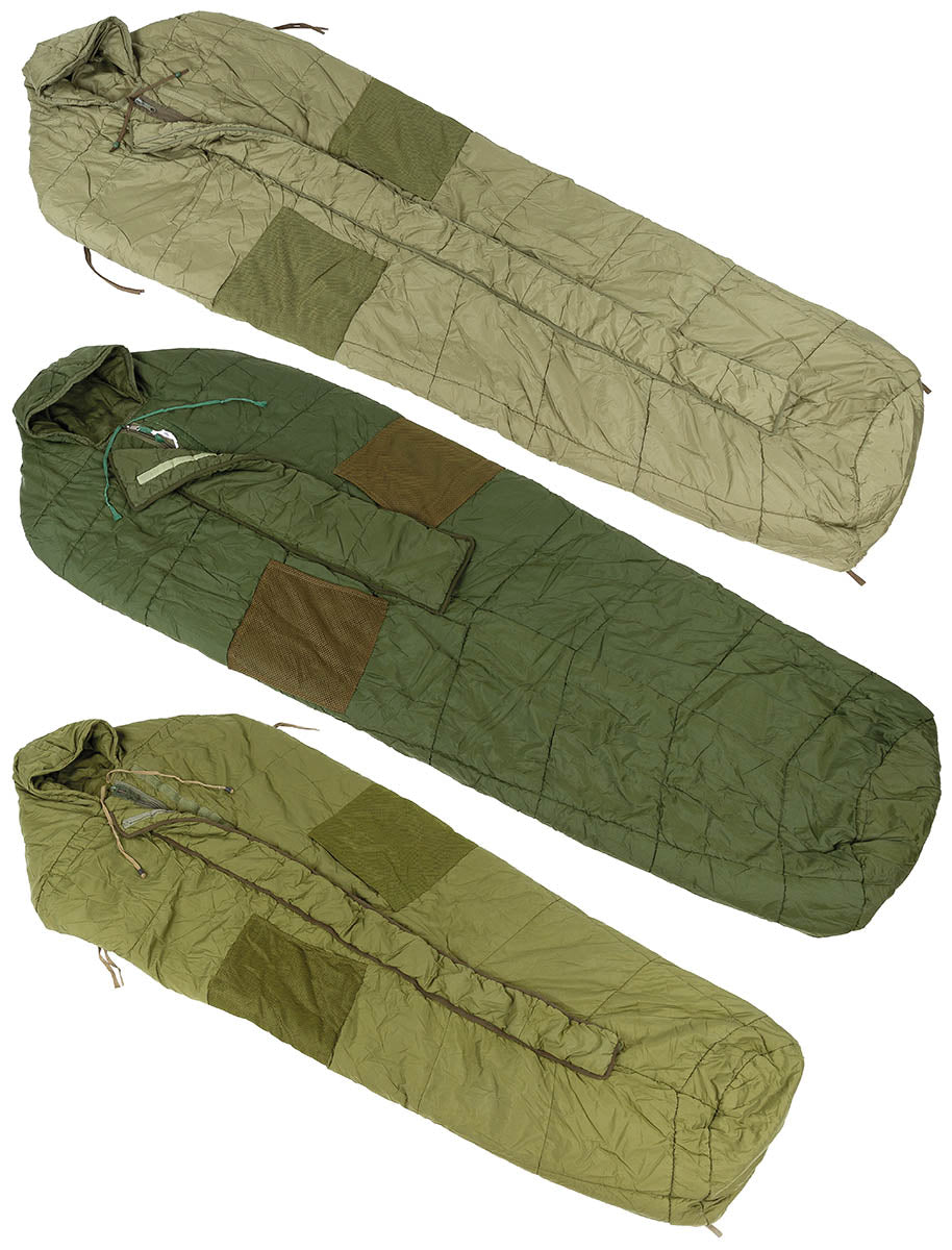 Brit. Schlafsack, Arctic, "Cold Weather", oliv, gebr.