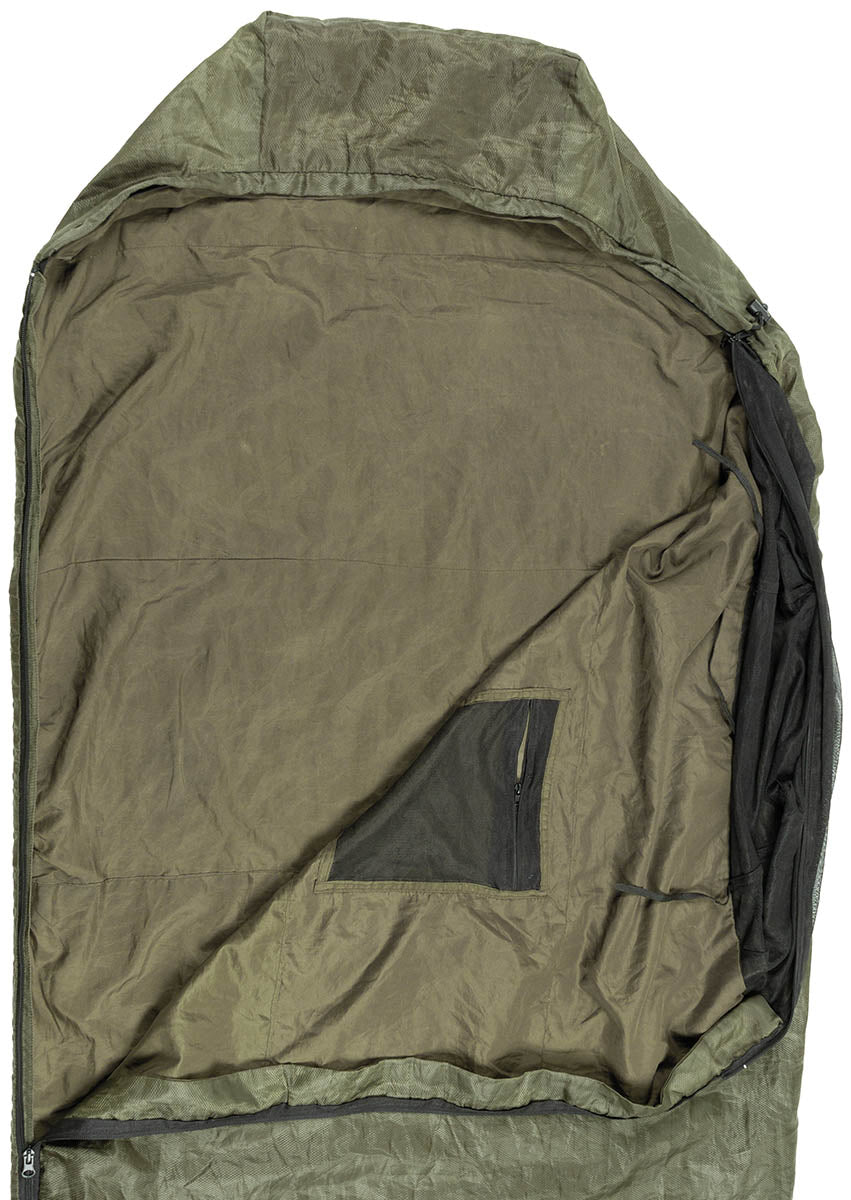 Brit. Schlafsack, Snugpak, "Jungle Bag" oliv, gebr.