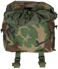 US Schlafsacktragesystem, "MOLLE II", woodland, gebr.