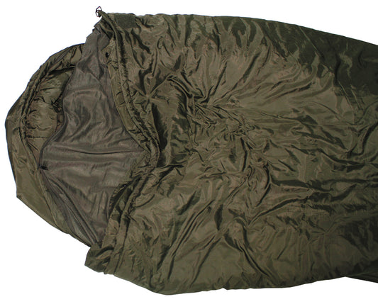 Holl. Mumienschlafsack, mit Kopfmoskitonetz, gebr.