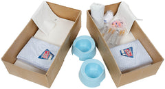 Dän. Babybett, mit Zubehör, neuw. (DEKO)