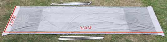 Serb. Zeltmodul, Typ II, 6,2 x 2,6 m, gebr.