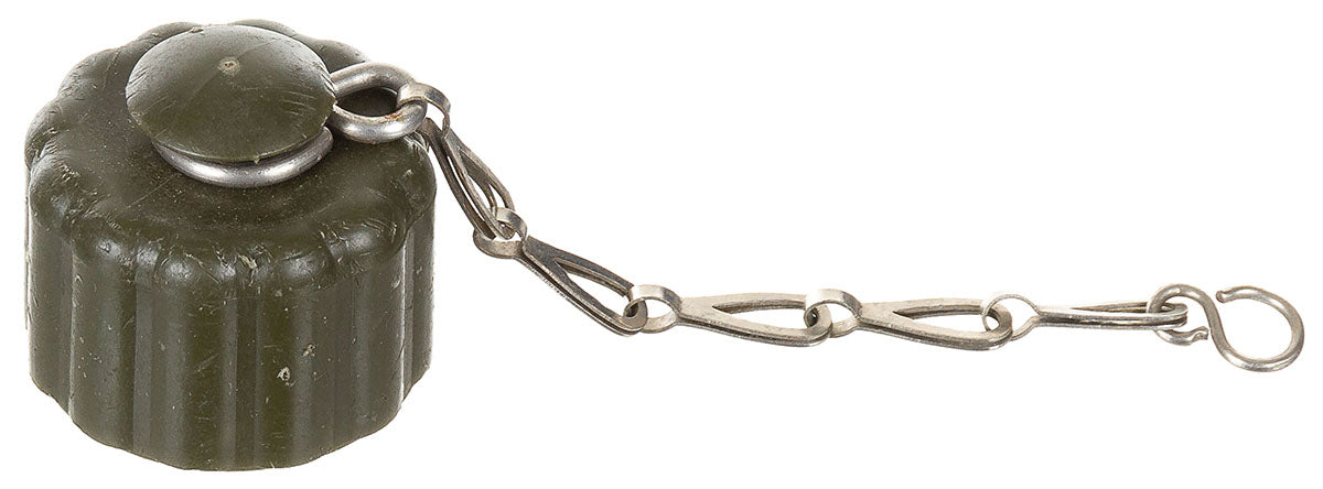 Verschluss für Feldflasche, oliv, gebr.