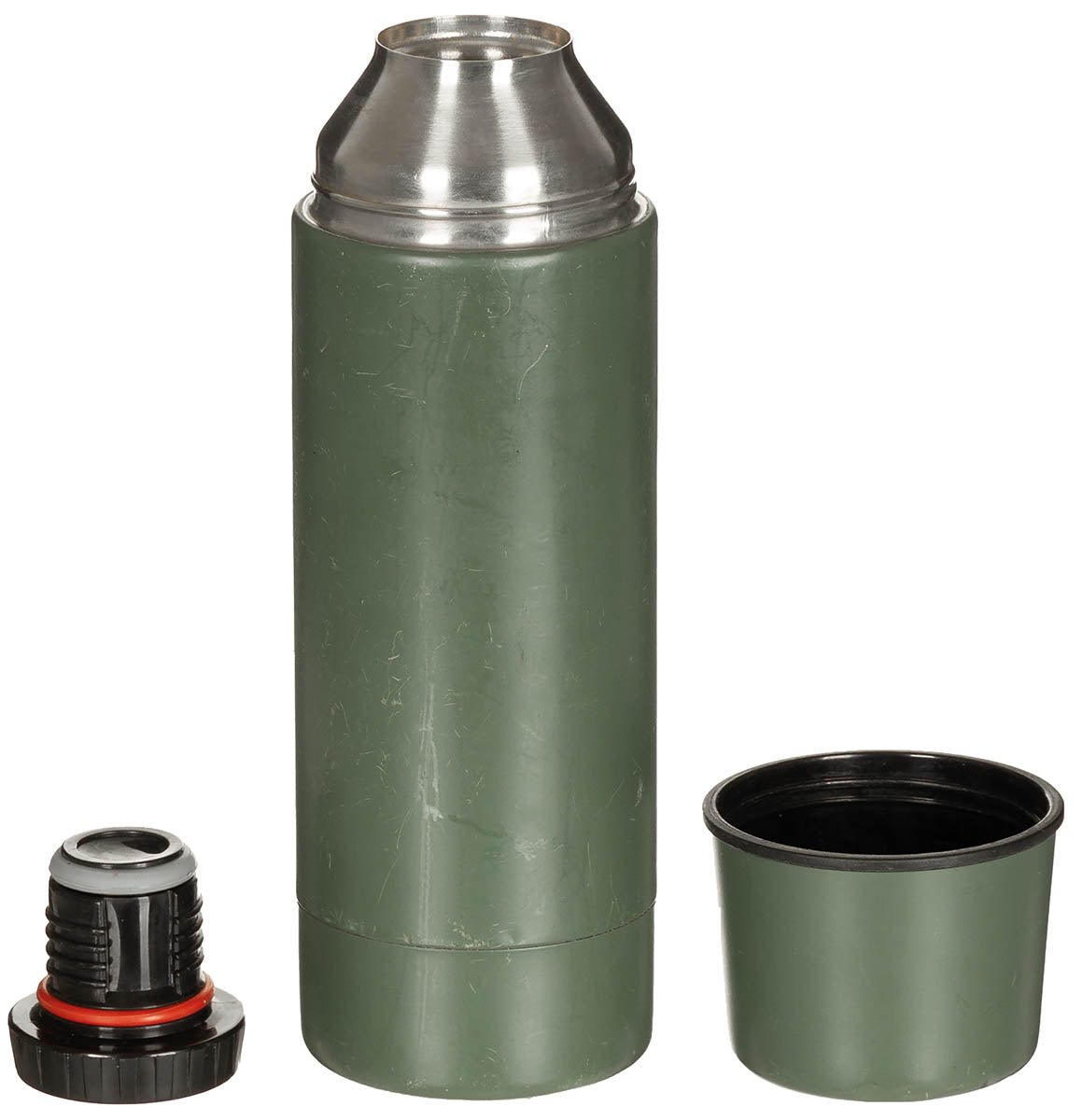 Holl. Vakuum-Thermoskanne, 1 l, Edelstahl, gebr.