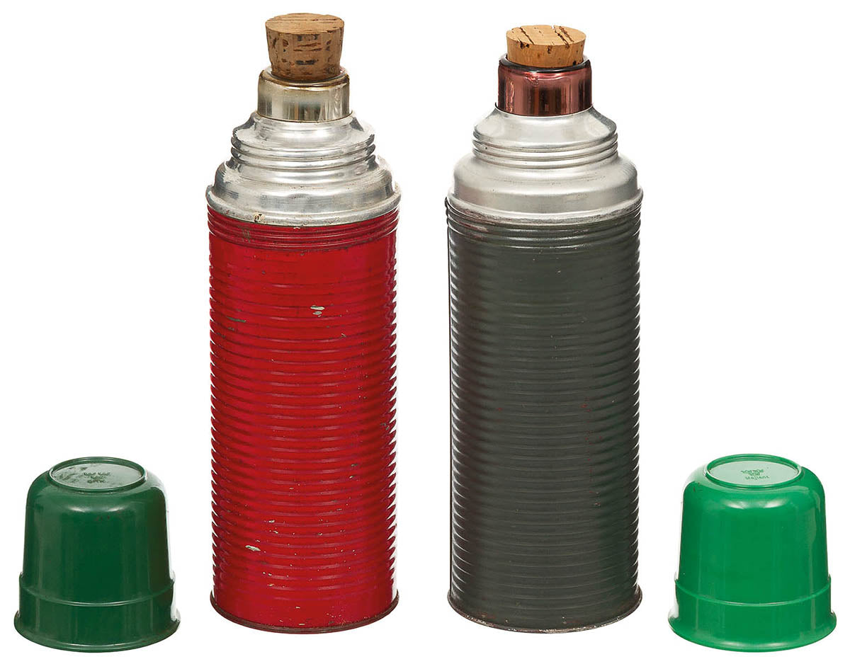 Schwed. Thermoskanne, WW II, 0,5 l, gebr.