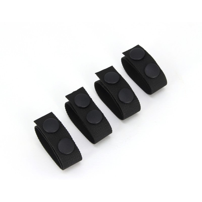 Belt Keeper 4er SET für Dienstkoppel & Einsatzgürtel - Schwarz