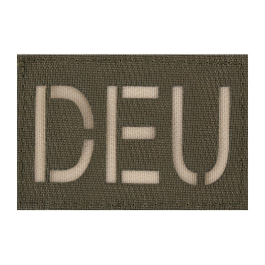 DEU Patch groß - Steingrau-oliv