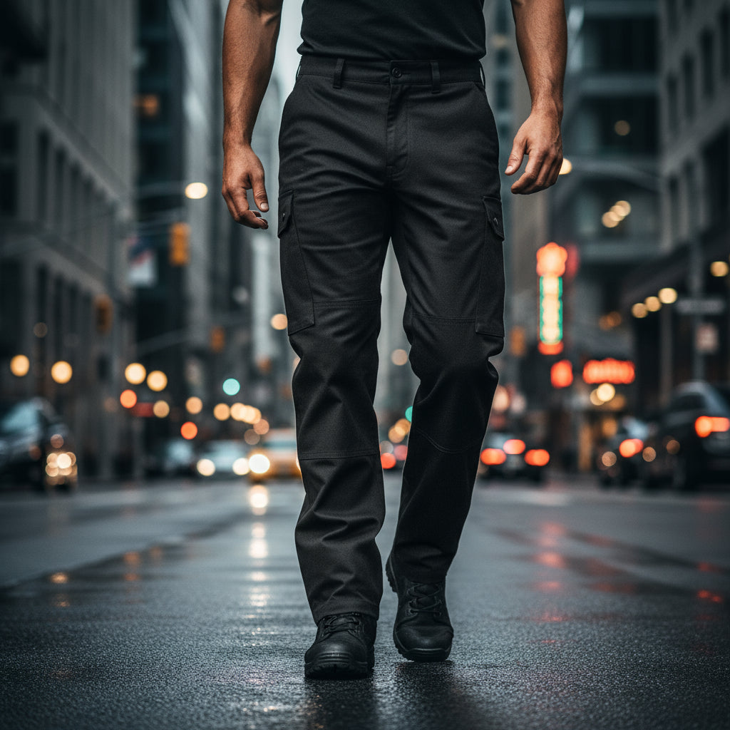 Feldhose Moleskin mit Reißverschluss und Druckknöpfen