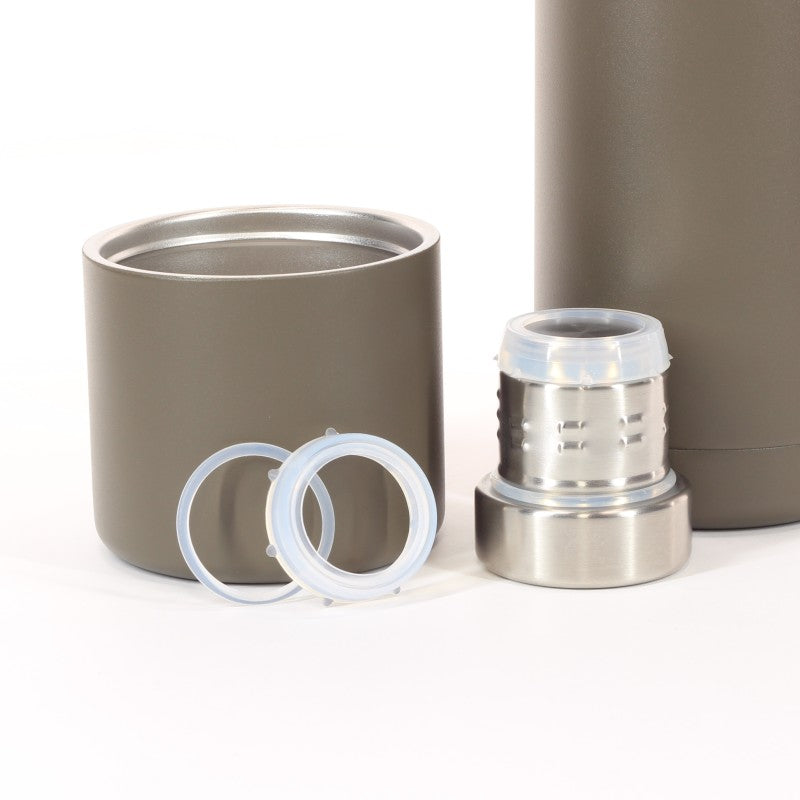 Isolierflasche Bundeswehr 1L - Steingrau-oliv