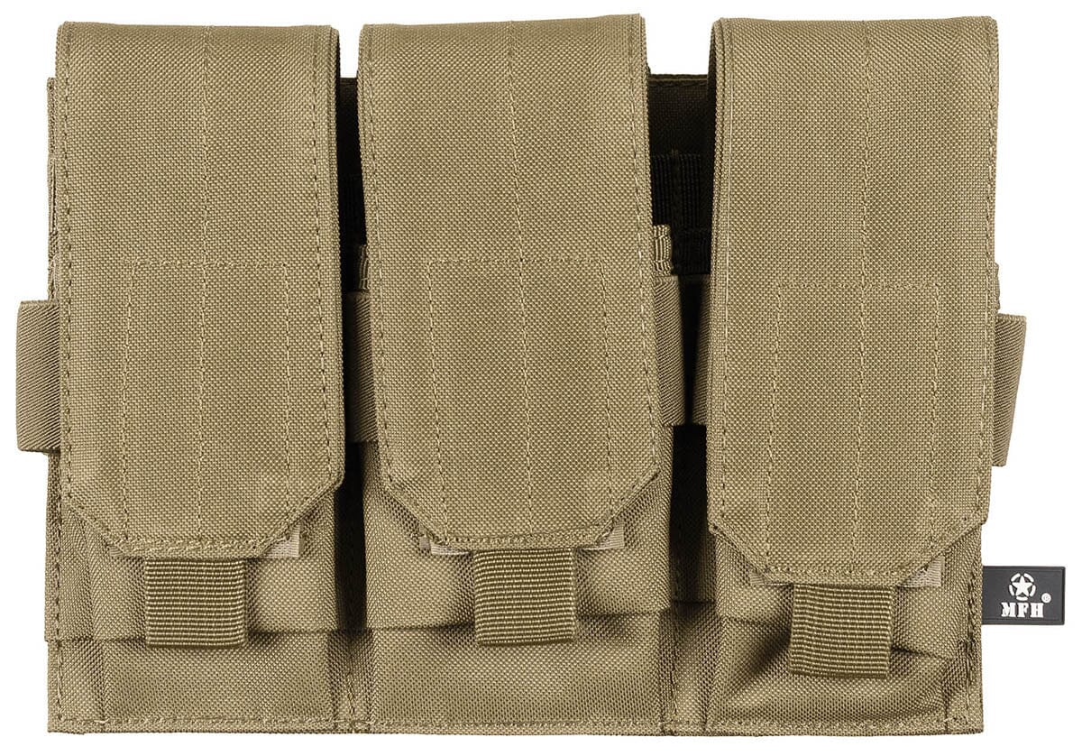 Magazintasche3-fach"MOLLE" Trageausrüstung/MOLLE-System MFH Standard Coyote 