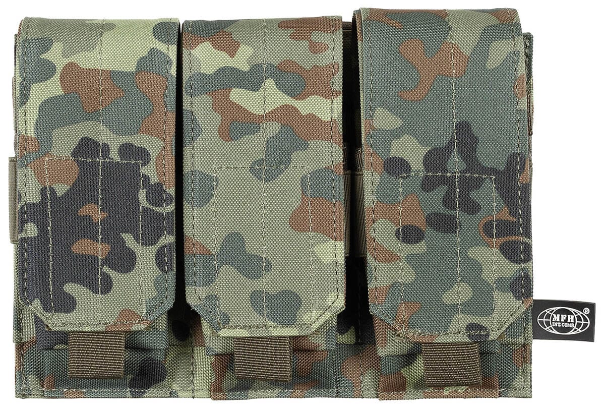 Magazintasche3-fach"MOLLE" Trageausrüstung/MOLLE-System MFH Standard Flecktarn 