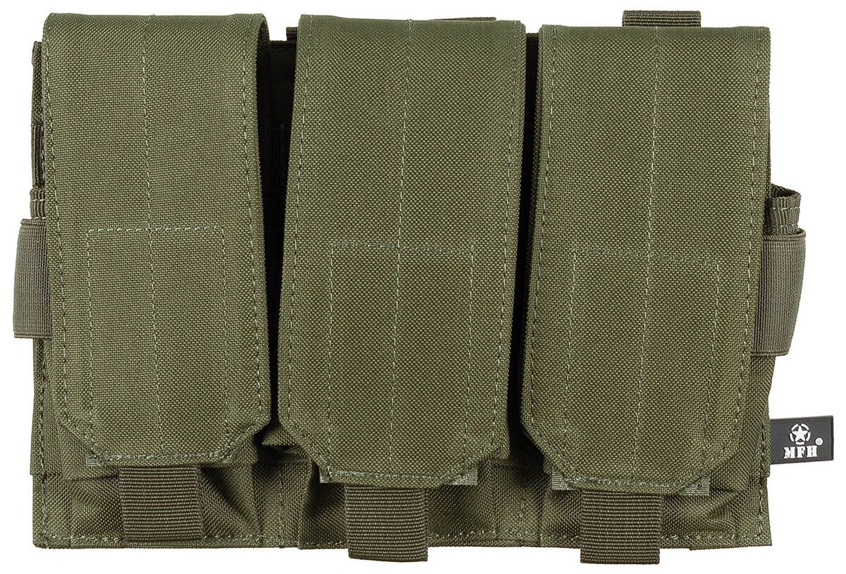 Magazintasche3-fach"MOLLE" Trageausrüstung/MOLLE-System MFH Standard Oliv 