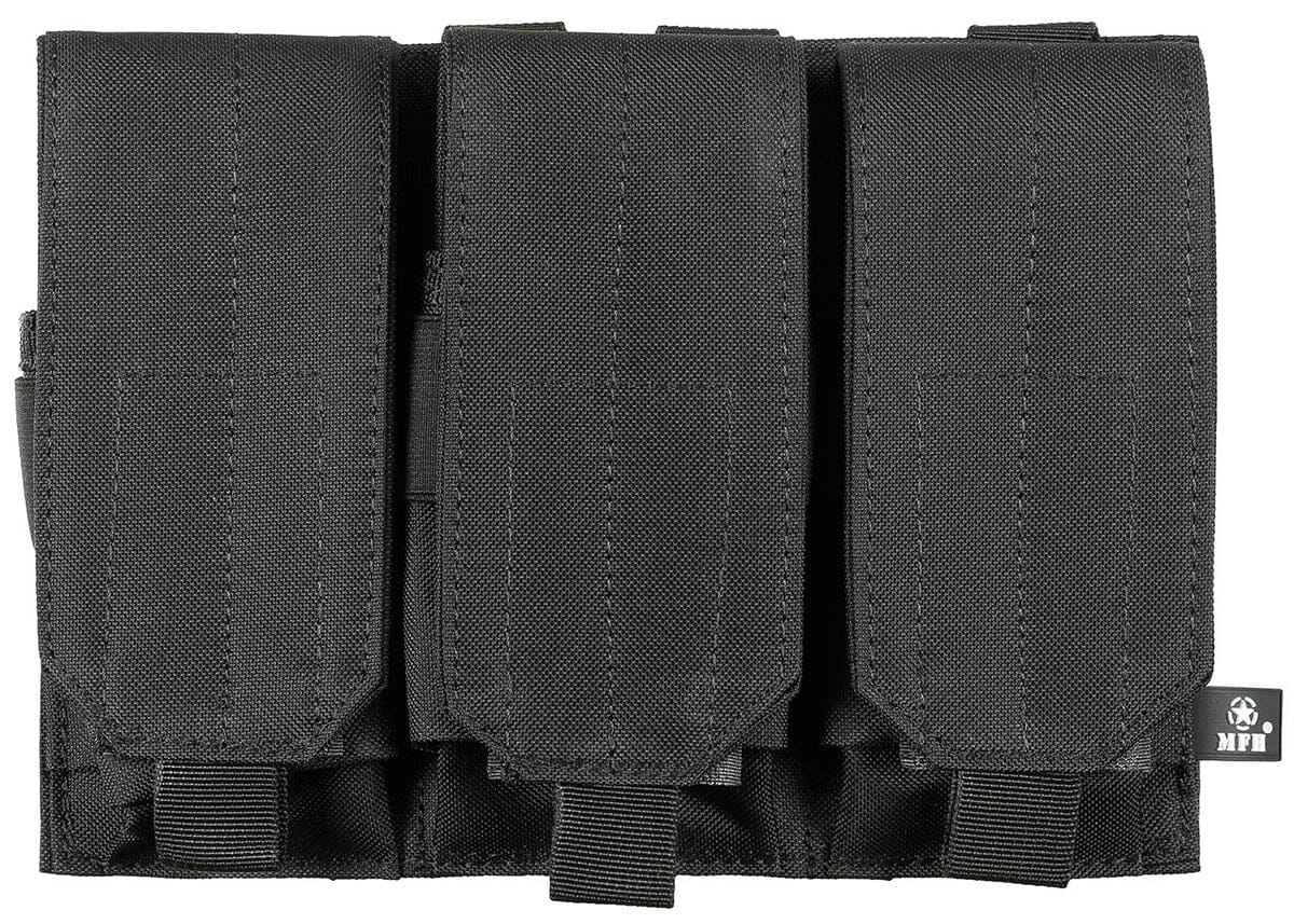 Magazintasche3-fach"MOLLE" Trageausrüstung/MOLLE-System MFH Standard Schwarz 