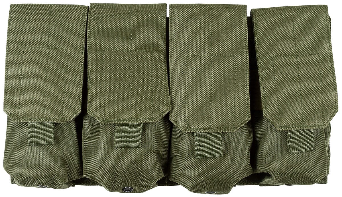 Magazintasche4-fach"MOLLE" Trageausrüstung/MOLLE-System MFH Standard Oliv 