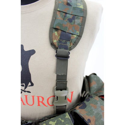 Nonmodularer Split Front Chest Rig - Flecktarn
