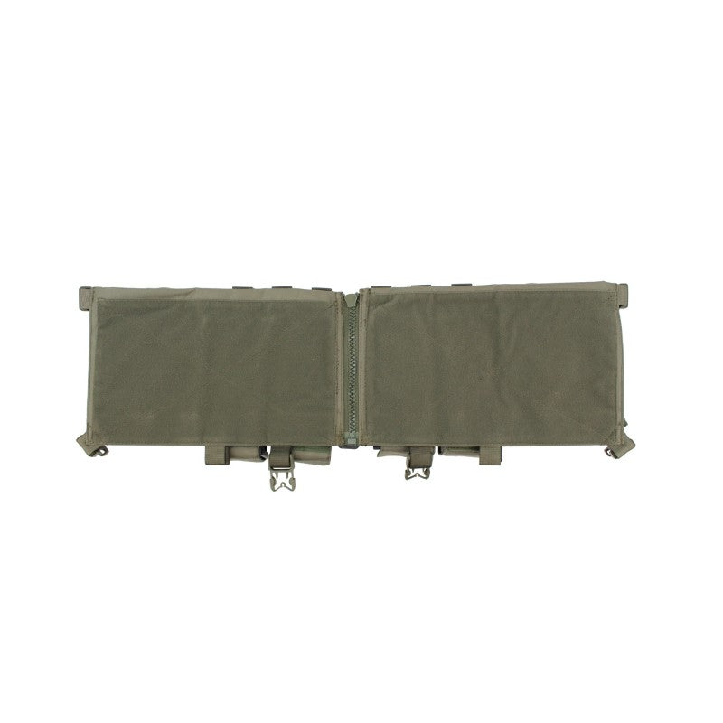 Nonmodularer Split Front Chest Rig - Steingrau-oliv